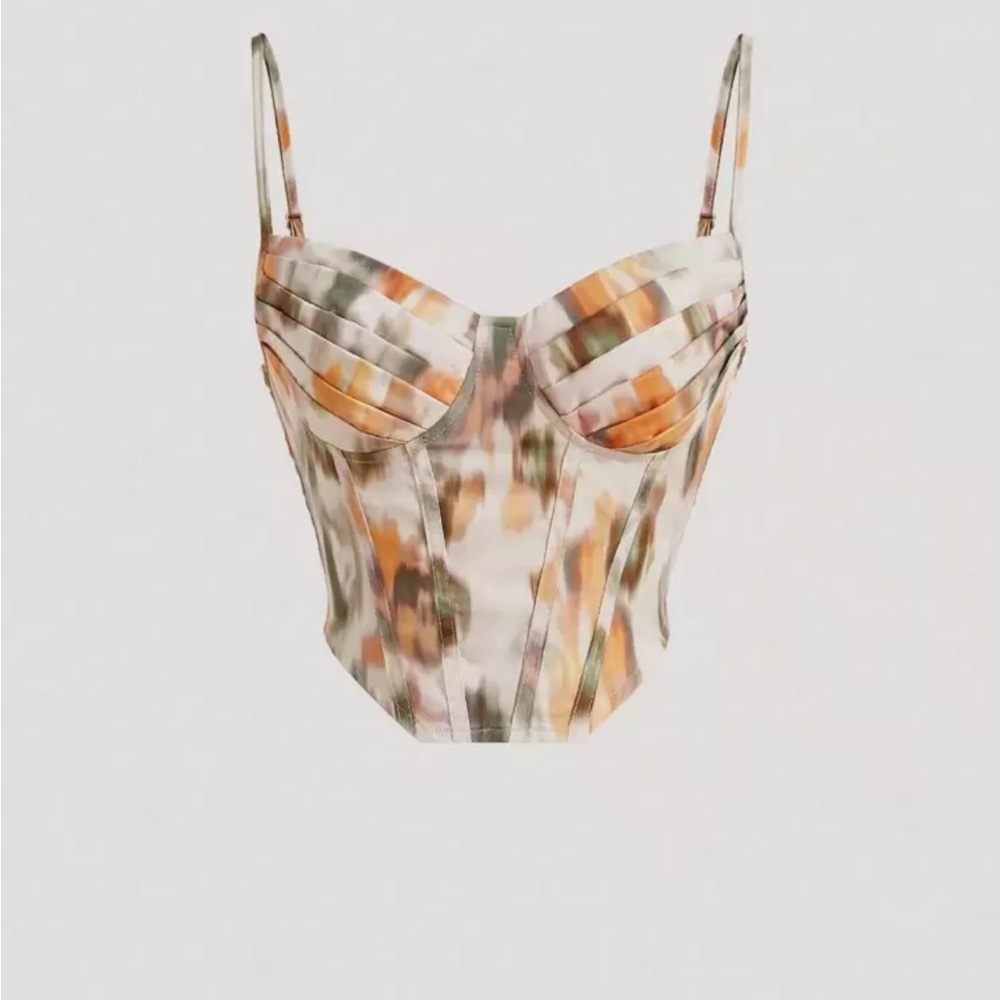Multicolor Bustier Top